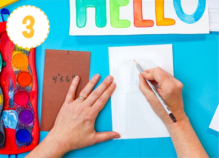 how to make your own typography card for mothers day art project for kids