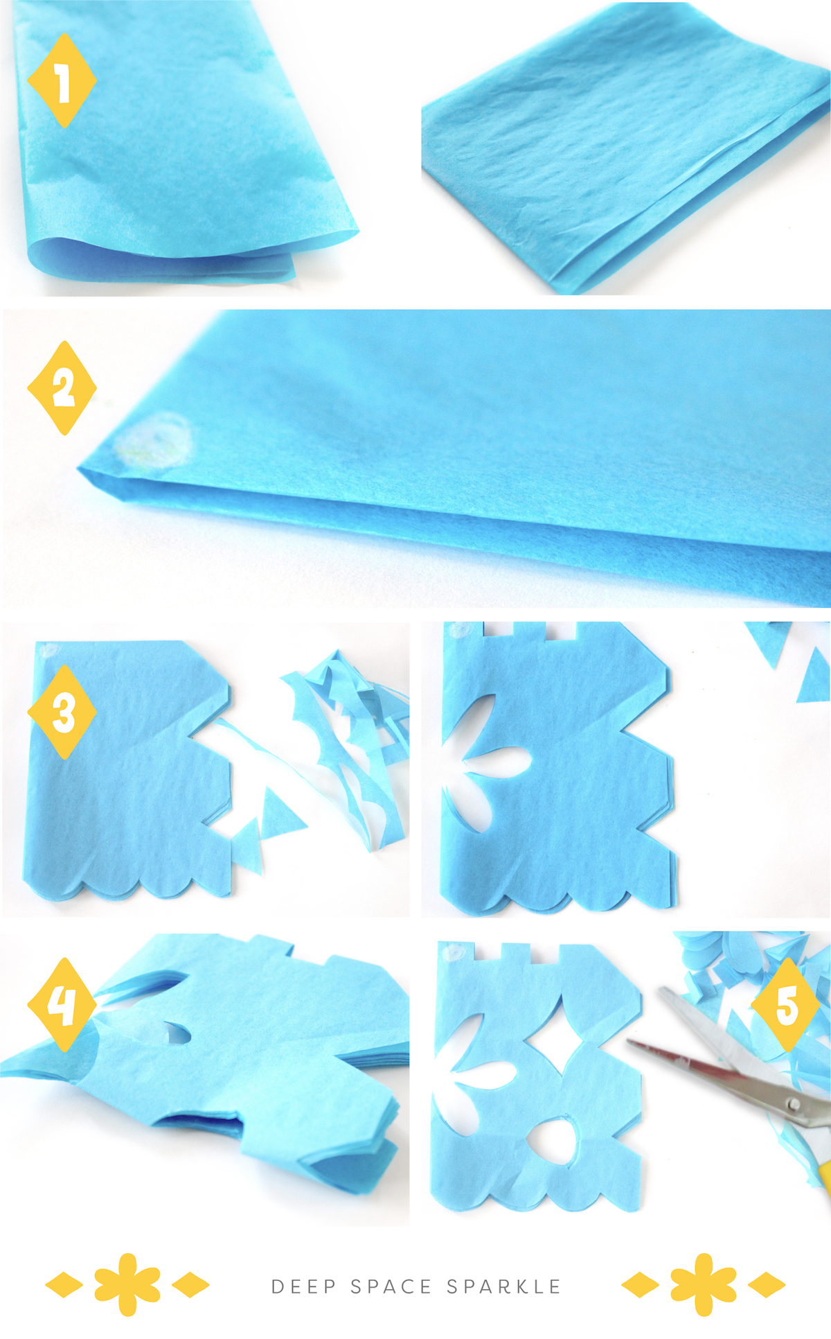 How to make papel picado deep space sparkle art projects for kids with how to steps and instructions