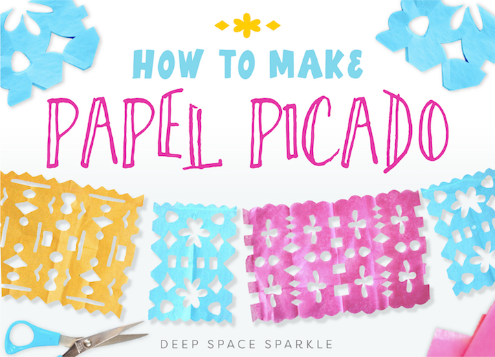 How to make papel picado deep space sparkle art projects for kids