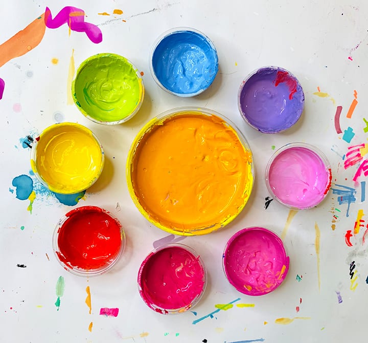 paint colors for kids art to paint a rainbow