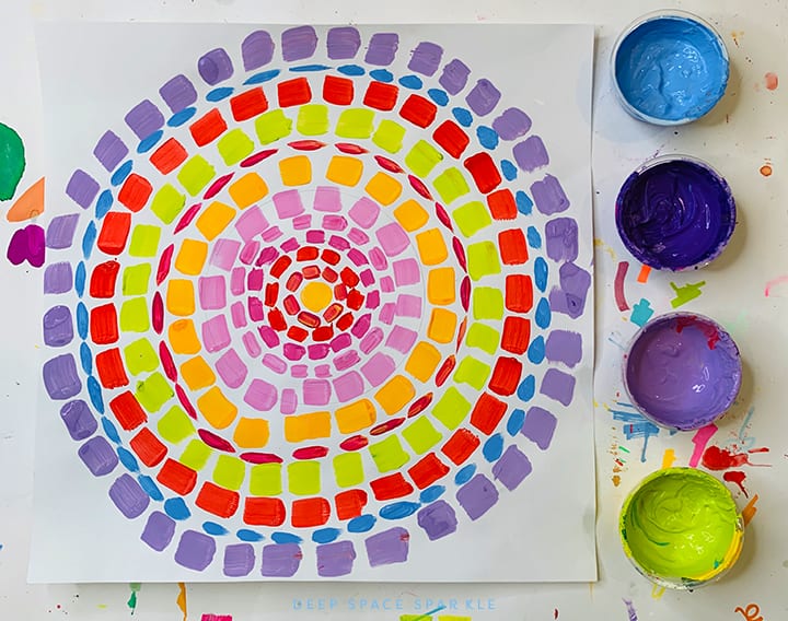 paint colors for kids art to paint a rainbow based on alma thomas