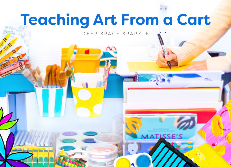 Create an Art Cart for Kids - Little Bins for Little Hands