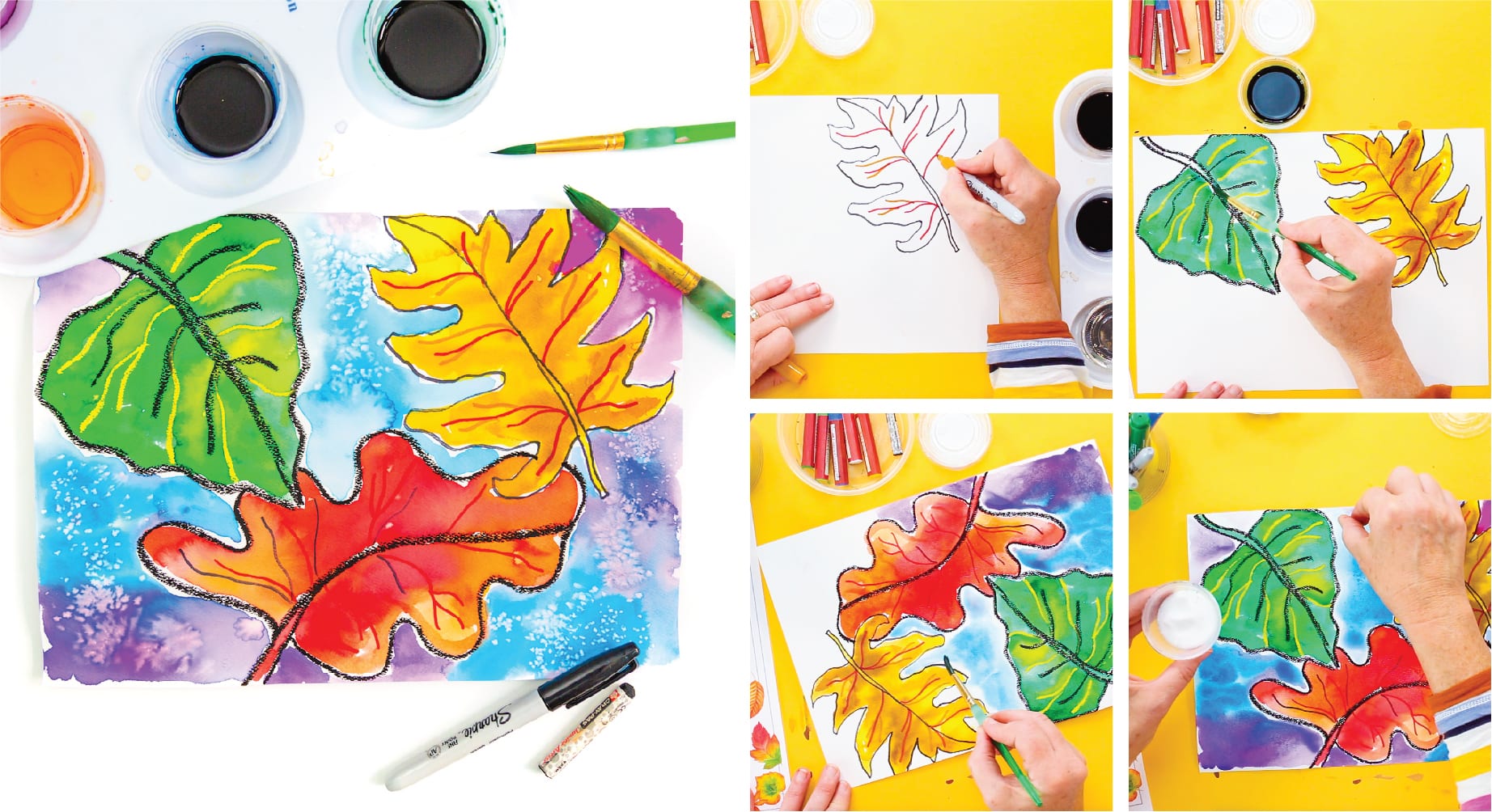 Using watercolors to teach art on a cart lesson ideas and tips