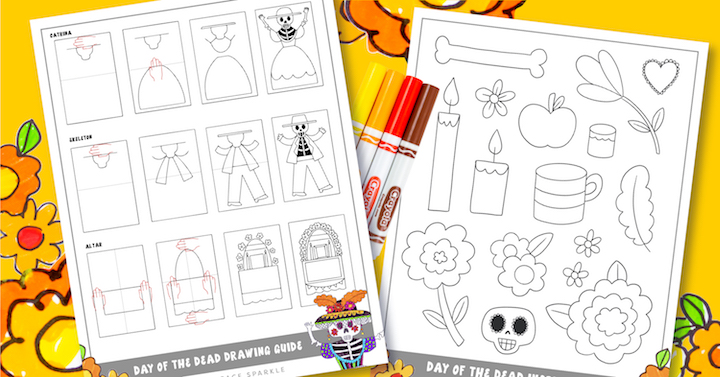 day of the dead art for the classroom catrina drawings free download drawing guide