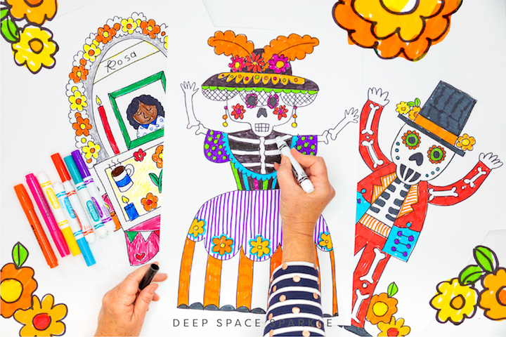 day of the dead art for the classroom catrina drawings and celebration alter