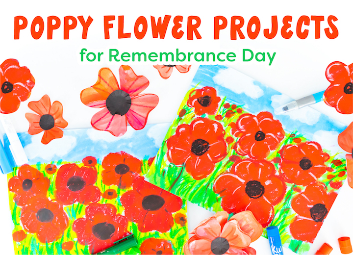 Poppy Flowers Art Projects For Rememberance Day Deep Space Sparkle