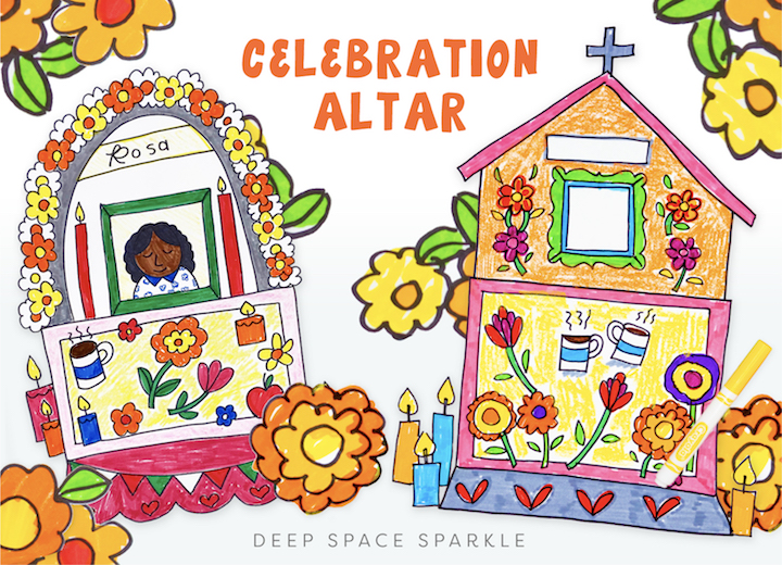 Cinco de Mayo Blog on cultural appreciation in the art room classroom celebration altar