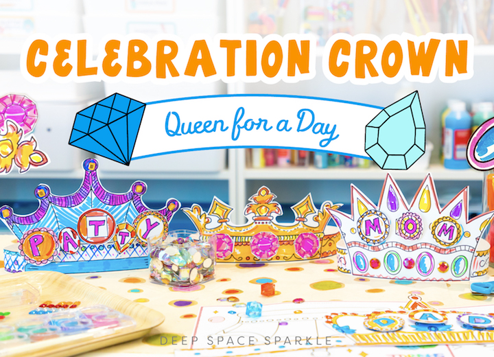 celebration day queen for a day art project for kids with miss patty and free download