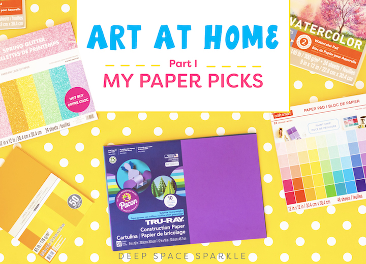Art supply recommendations for art at home with kids