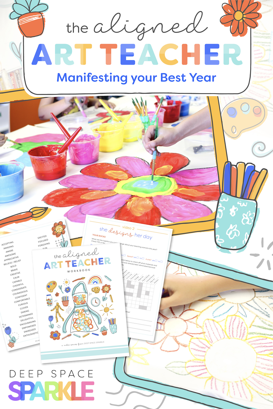 aligned art teacher manifesting your best year as an art teacher in the classroom with workbook download