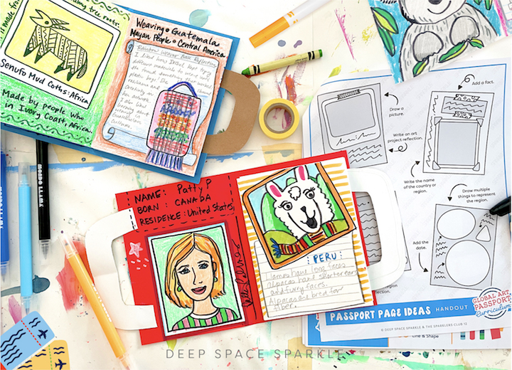 Your world art curriculum how to make a student passport in the classroom with students