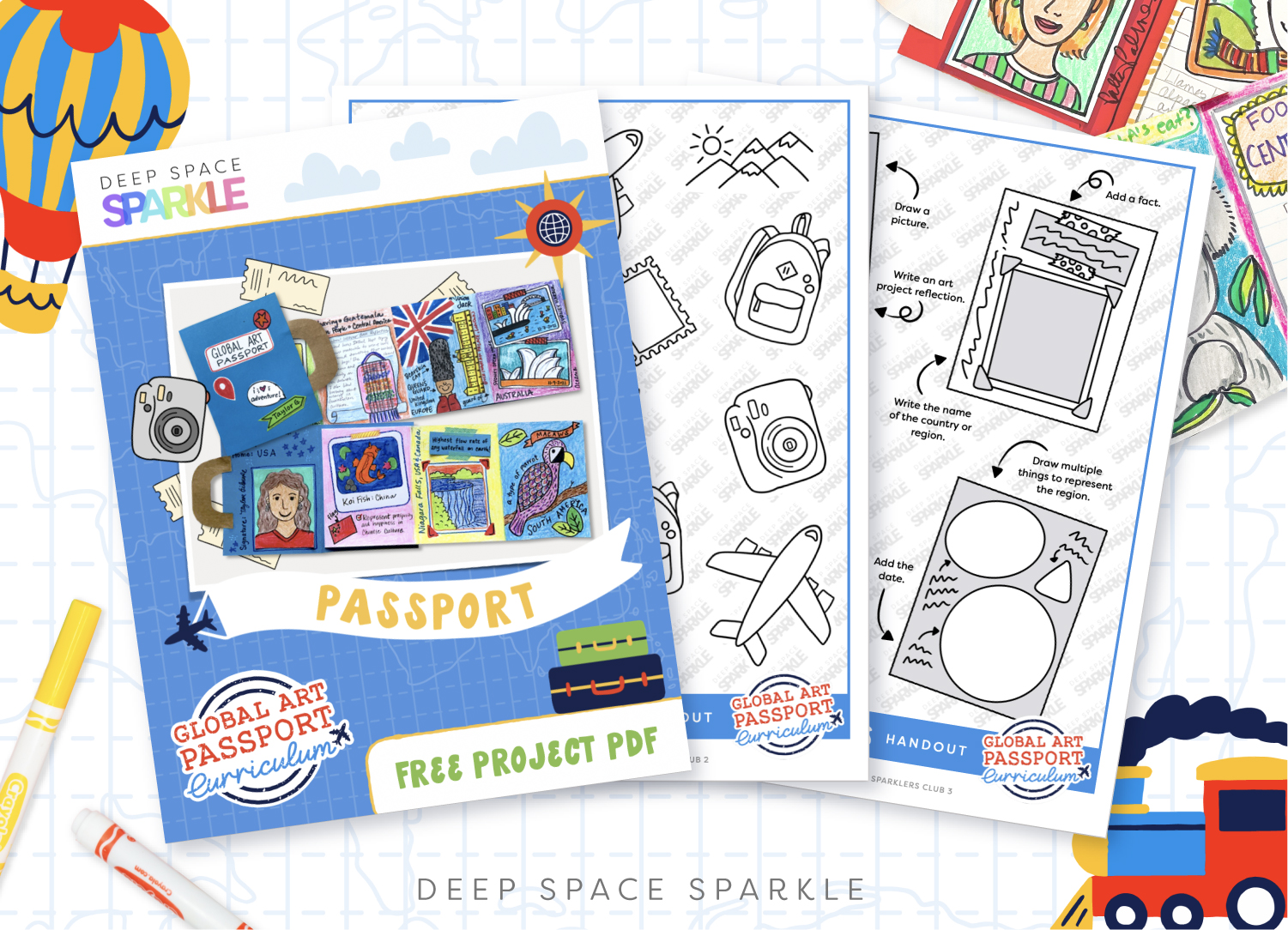 How to make a student passport Deep Space Sparkle