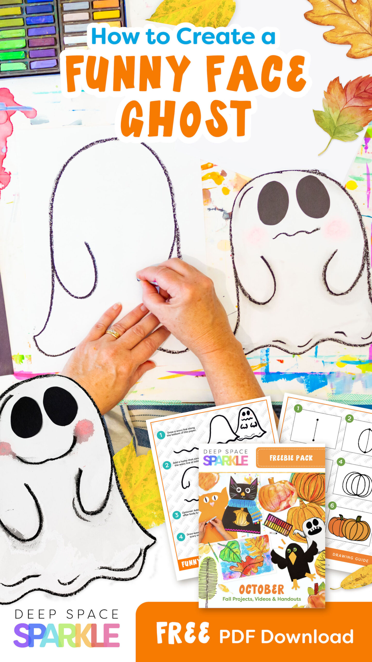 Funny Face Ghost with free downloadable packet
