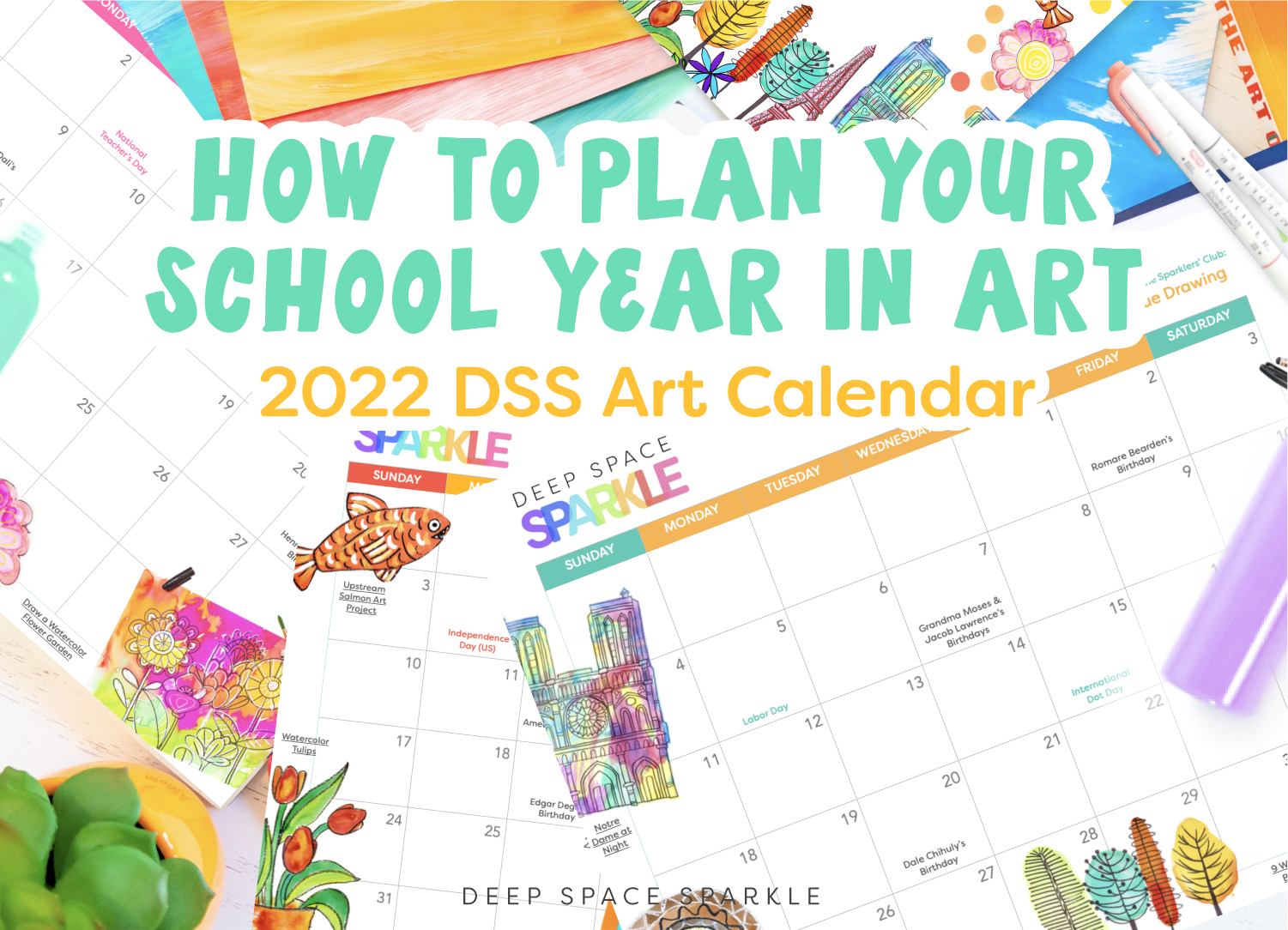 How to Plan Your School Year in Art | Resource for art teachers