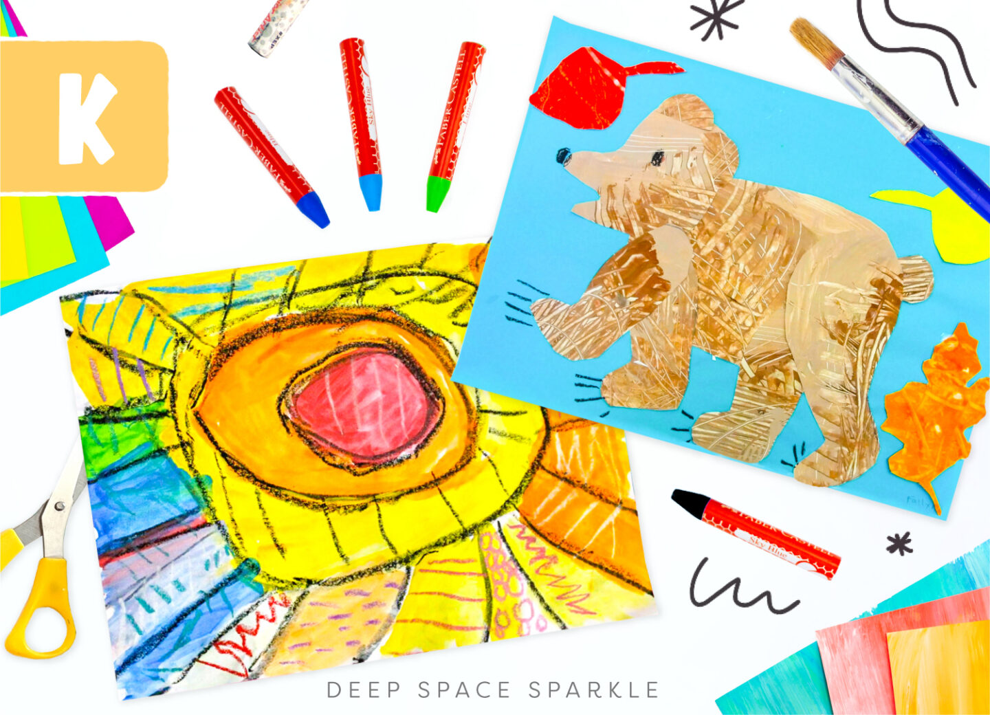 K-Student-Milestones-in-Art | Kindergarten art lesson teaching kids art