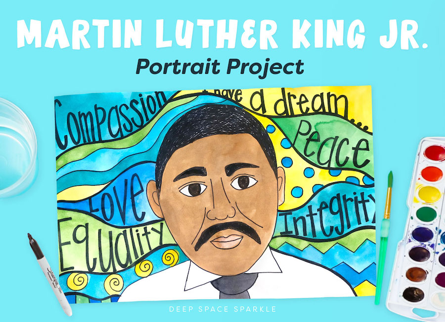 Martin Luther King Jr. Portrait Art Project