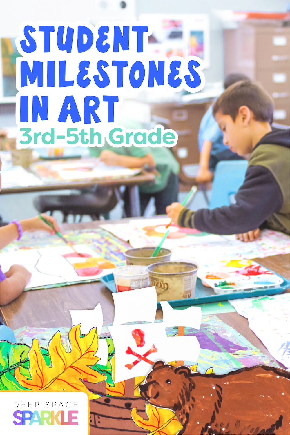 Student Milestones in art for 3rd, 4th and 5th grade students expectations in the art room.