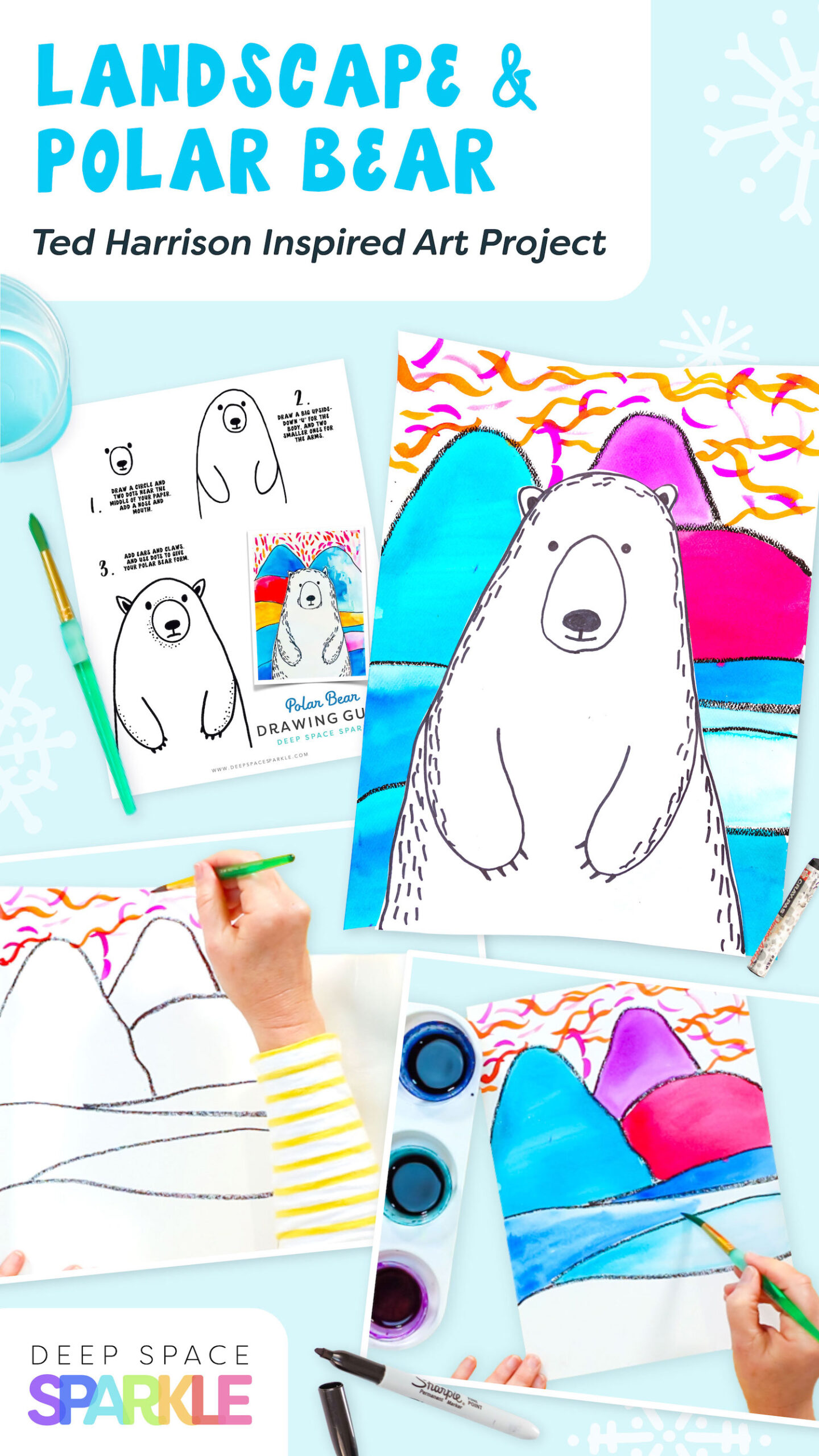 Polar Bear art project for kids