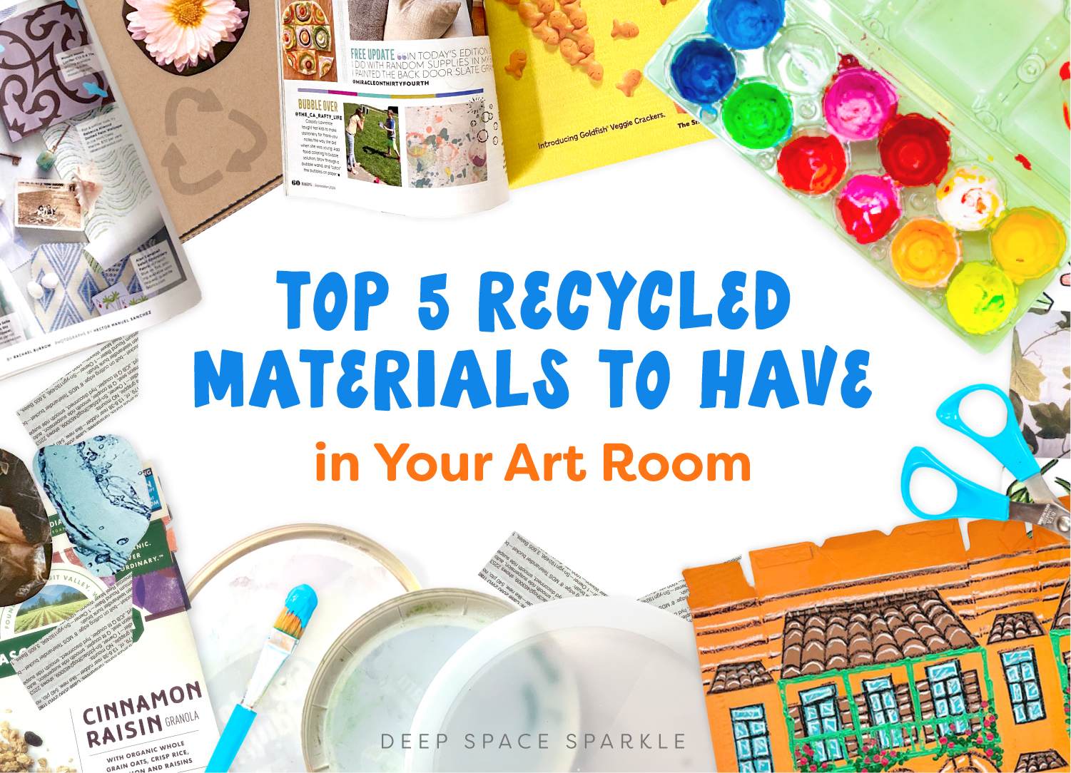 Top 5 Recycled Materials for your art classroom