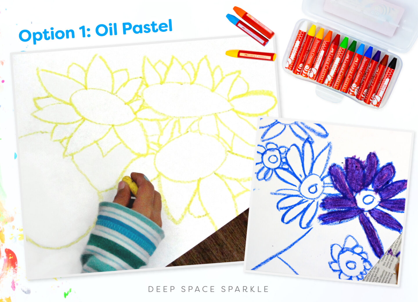 Oil Pastel Painting for Kids - Picklebums