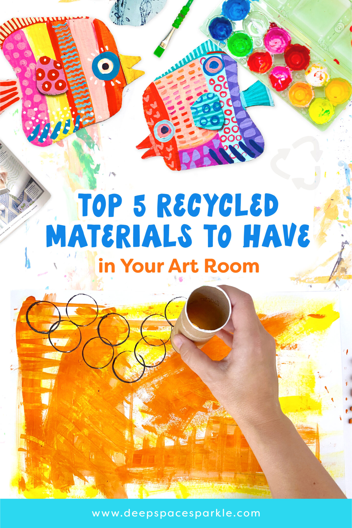 Top 5 Recycled Materials to have in your art room 