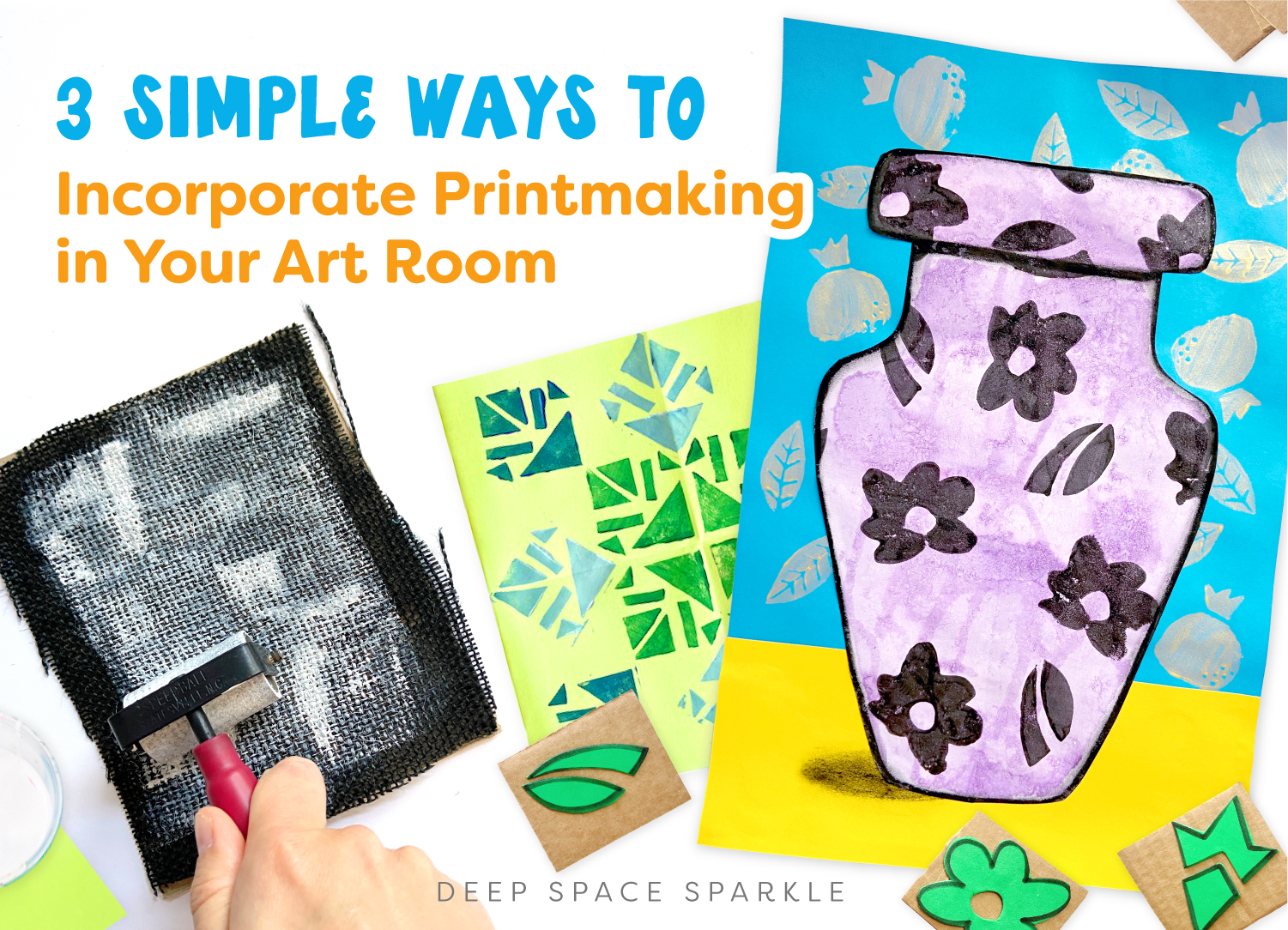 Easy Printmaking for Kids - Damask Love