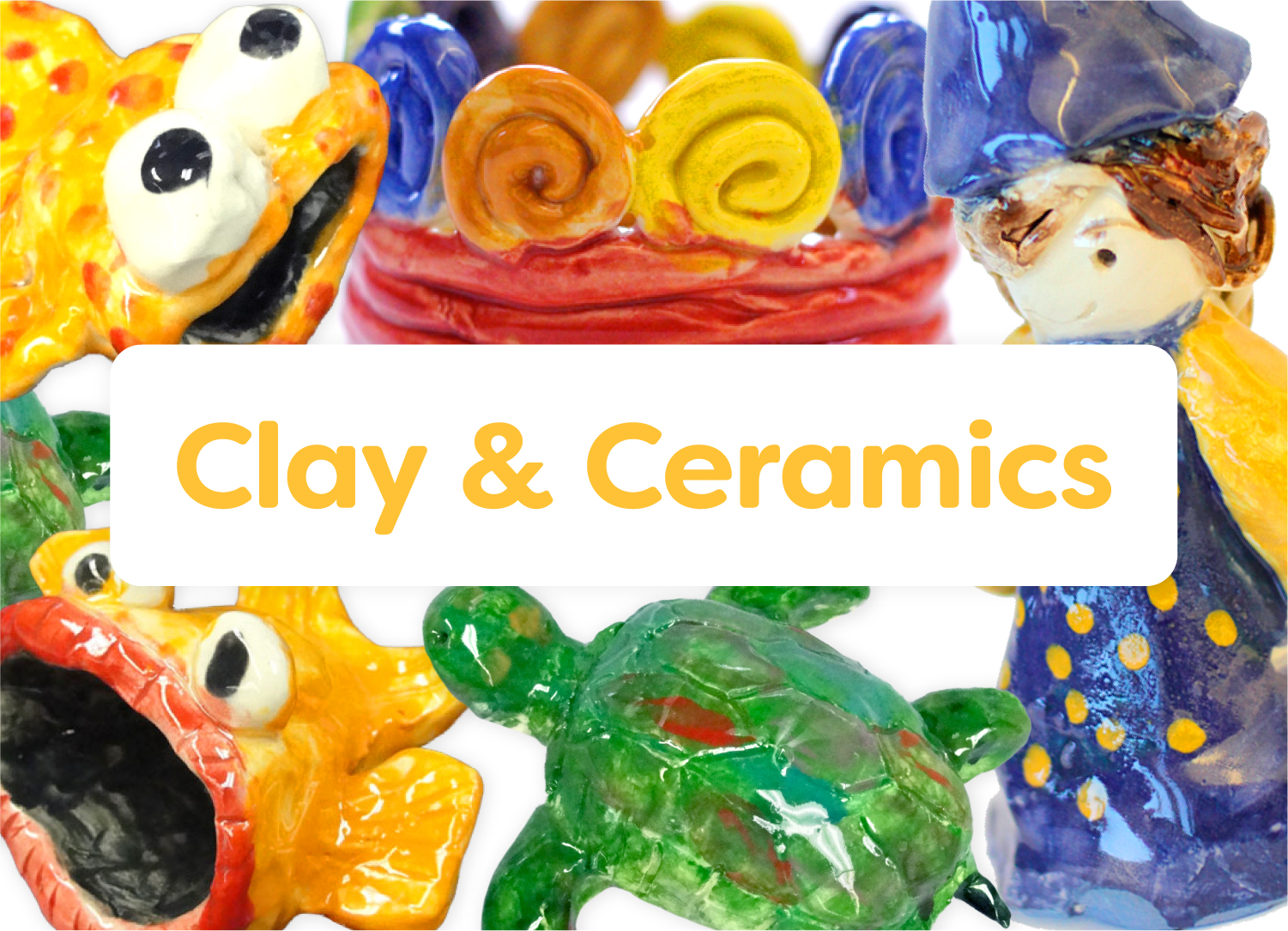 Clay Ceramics; art lessons for kids by category
