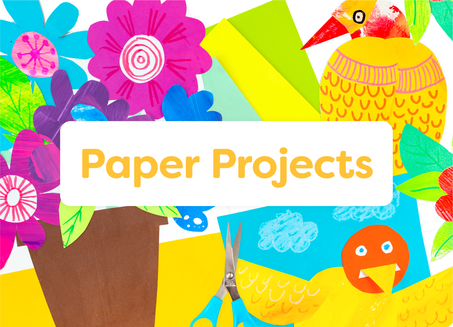 Paper Projects; art lessons for kids by category