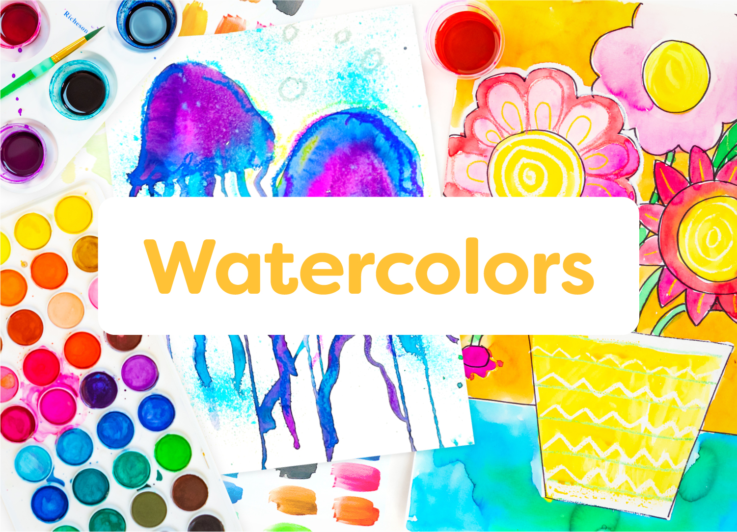 Watercolors; art lessons for kids by category