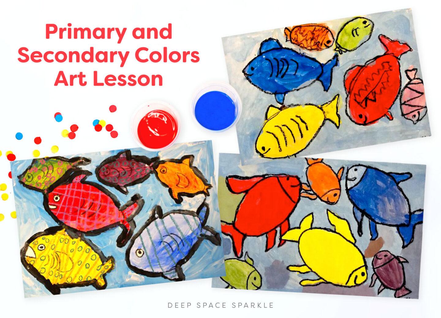 How to Teach Color Theory in the art classroom with primary and secondary colors