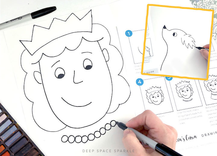 Queen Elizabeth II Tribute full free download lesson with standards and portrait project