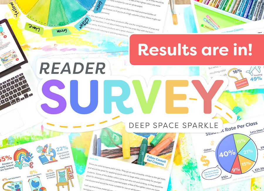 Results of the Reader Survey for all Deep Space Sparkle art teachers feature image