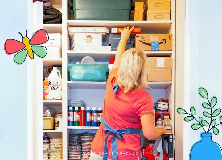 Your 8 Step Plan to Organizing Your Art Room art closet