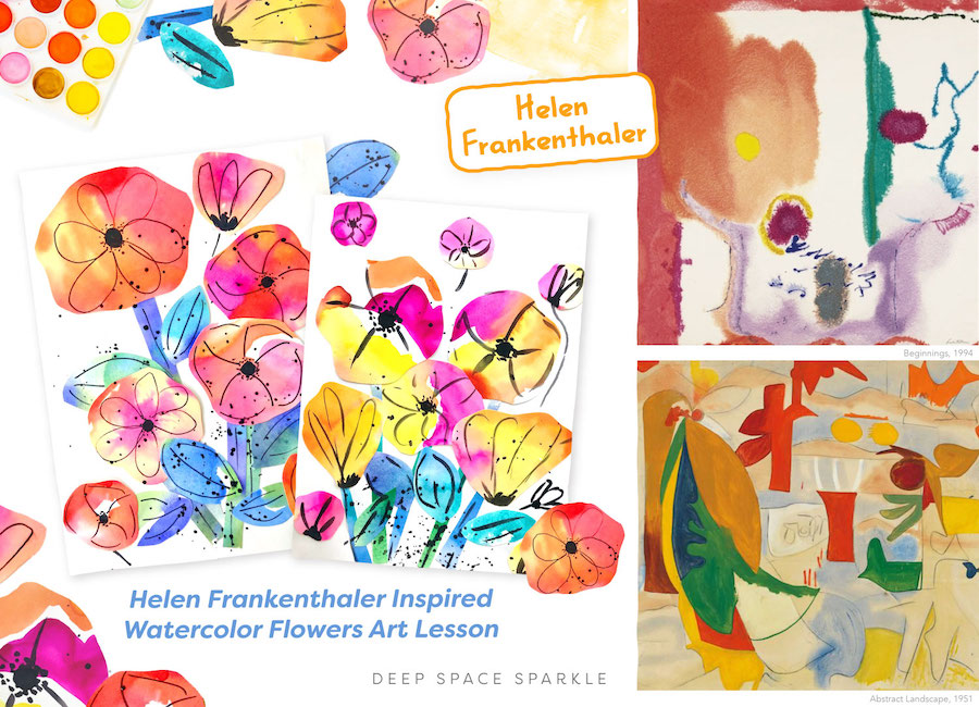 3 Inspiring Artists to celebrate in the art classroom Helen Frankenthaler