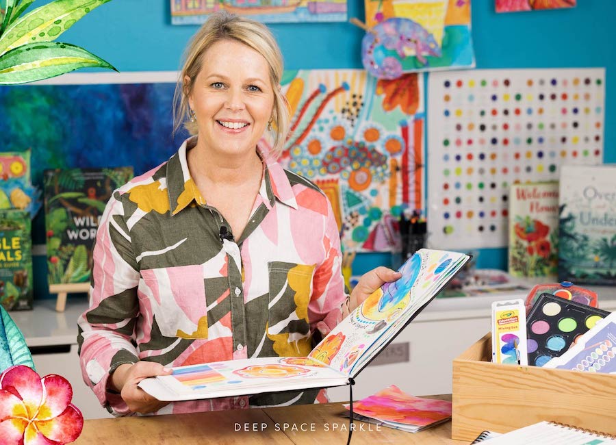 Inside the art course Wild for Watercolor; A look at our art course for art teachers