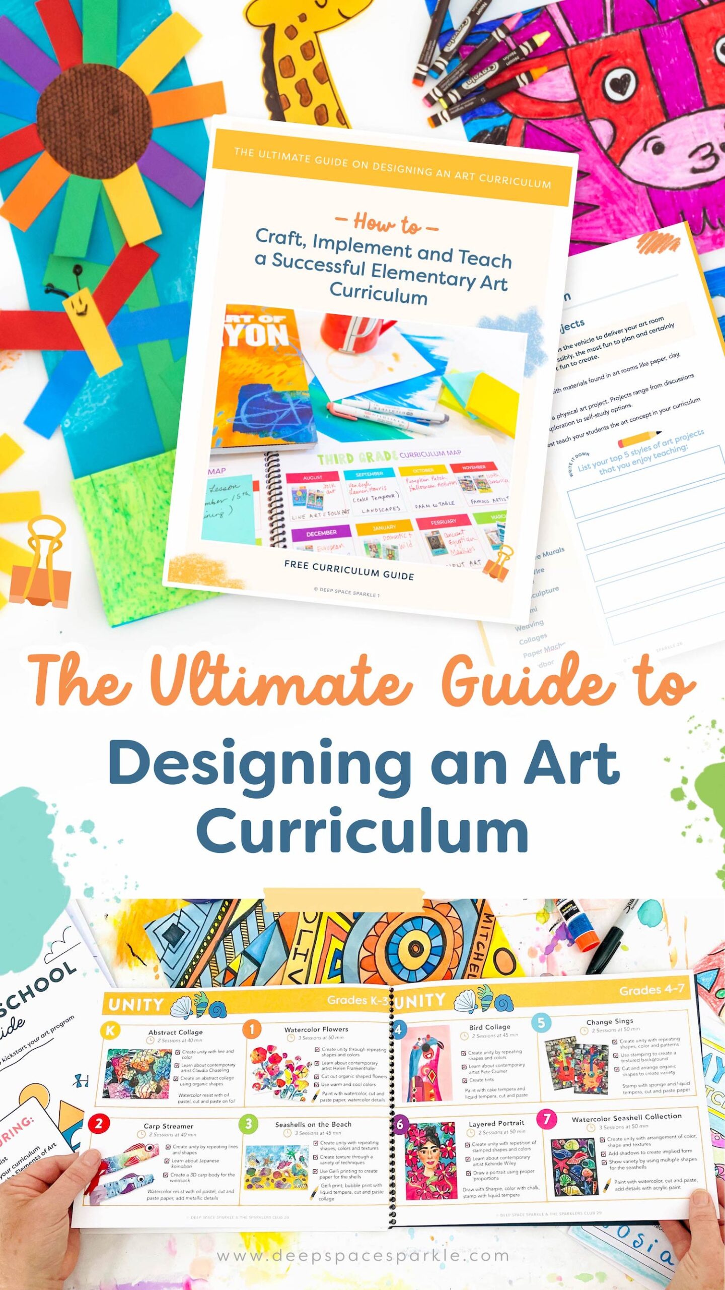 The Ultimate Guide on Designing an Art Curriculum with How-To Download for Art Teachers. Craft, Implement and Teach a Successful Elementary Art Curriculum.