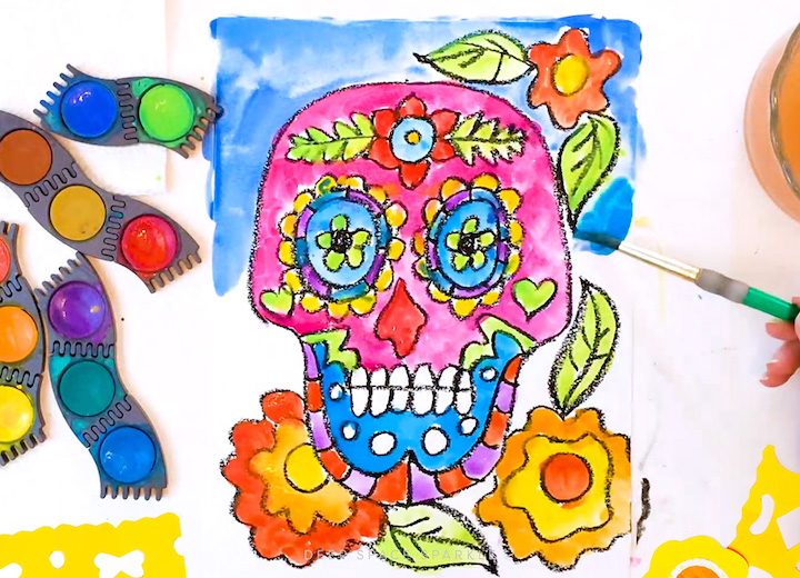 Day of the Dead project art lesson roundup for art teachers and students