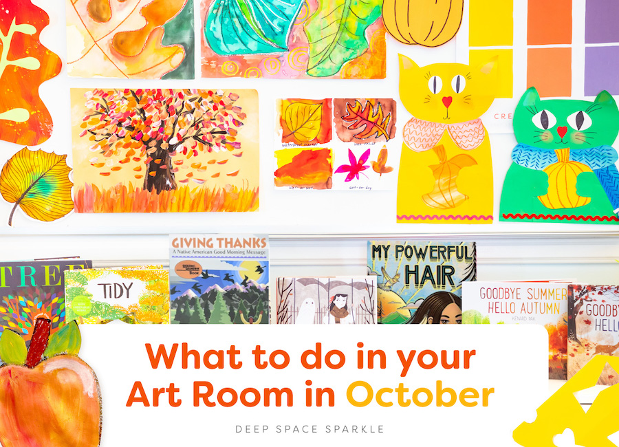 What to do in Your Art Room in September with free downloadable packet for art teachers