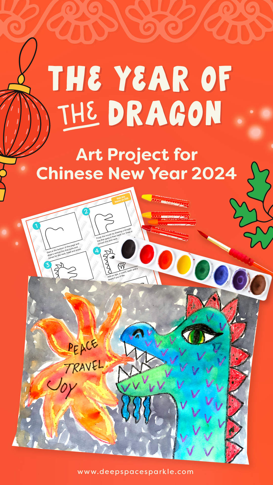 The Year of the Dragon Art Project for the Chinese New Year 2024