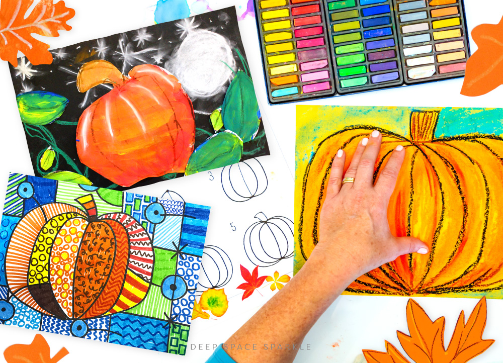 3 What to do in Your Art Room in October Pumpkin Roundup