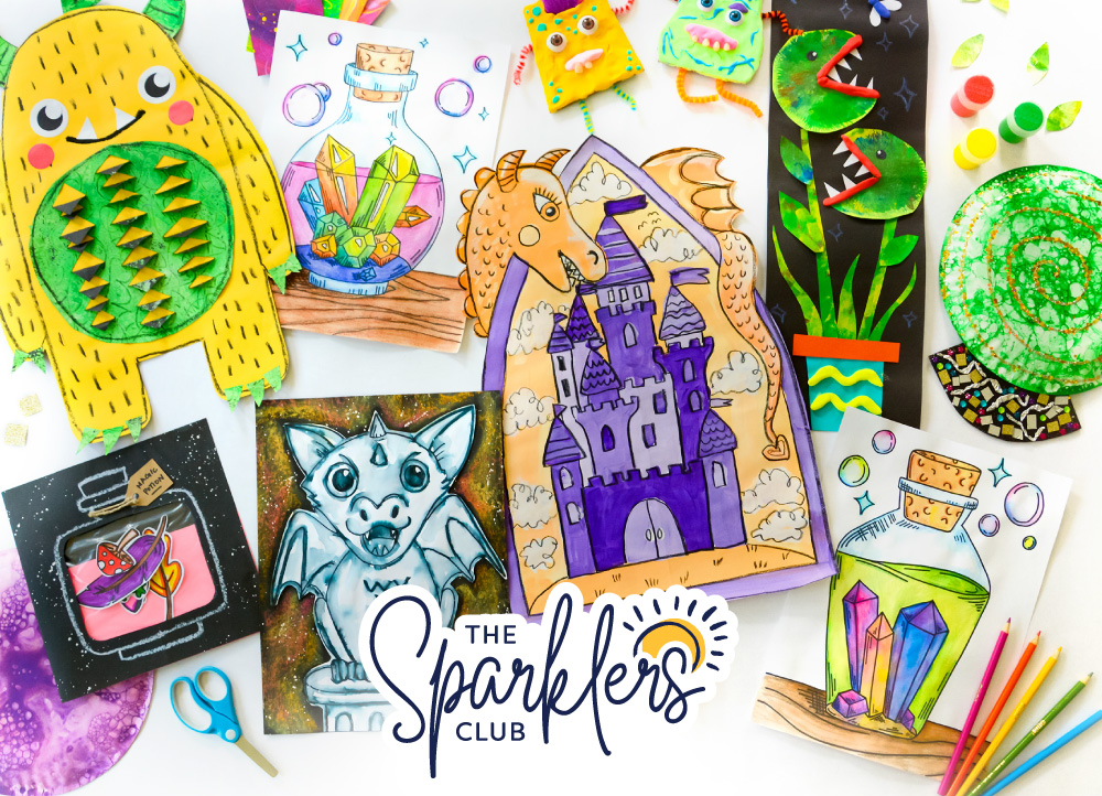 What to do in Your Art Room in October Sparklers Club Magic Monsters & Make-Believe