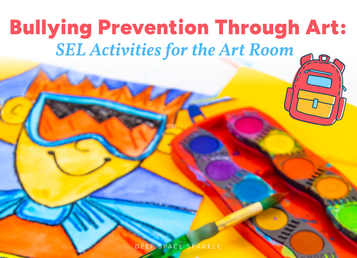 Bullying prevention month for elementary students in the art room